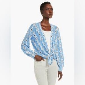 NIC+ZOE Falling Jewels Open Front 4-Way Cardigan Sweater, Size L